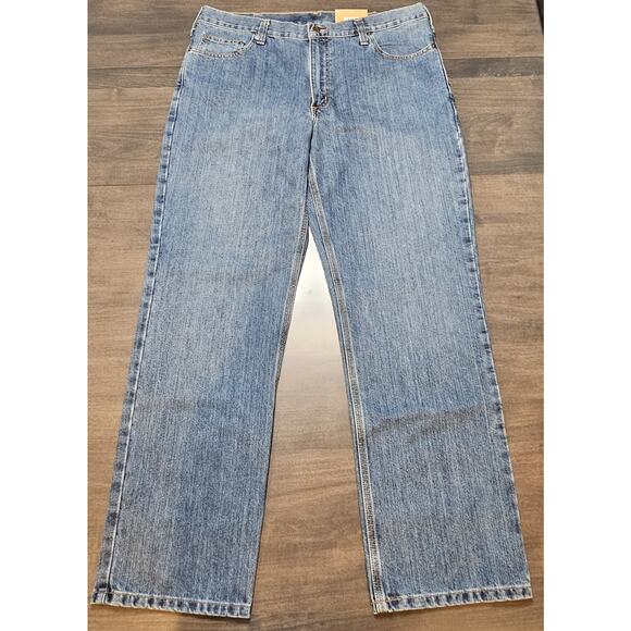 Men's Carhartt Holter Relaxed Fit Straight Leg Jeans Size 38X32 NWT 101483-980 - Picture 1 of 7